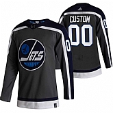 Winnipeg Jets Customized Black Adidas 2020-21 Alternate Player Stitched Jersey,baseball caps,new era cap wholesale,wholesale hats